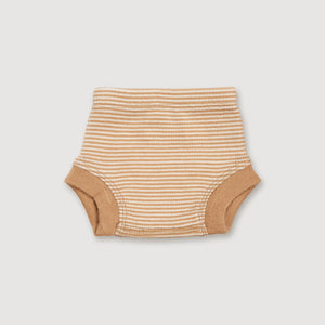 Wool Rib Bloomers - Fawn Stripe