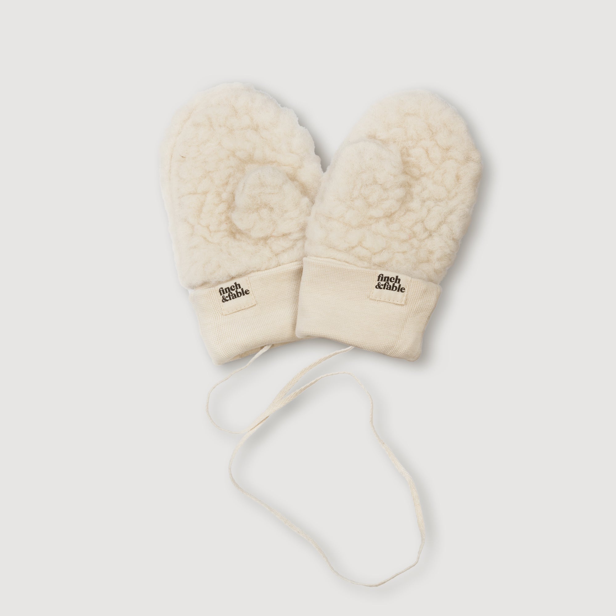 Finch & Fable - Wool Sherpa Pacifier Lovey - Milk Finch & Fable - Wool Sherpa Pacifier Lovey - Milk