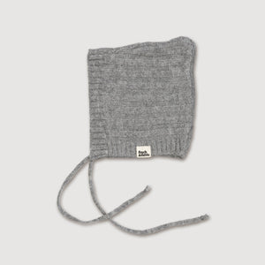 Wool Knitted Bonnet - Dove