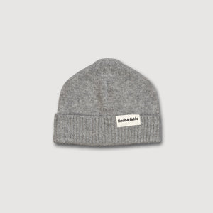 Wool Knitted Fisherman's Beanie - Dove