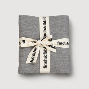 Wool Knitted Blanket - Dove